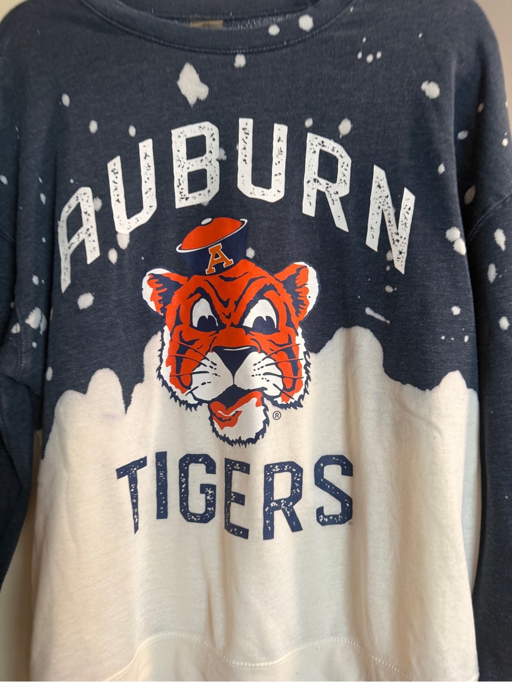 Auburn Tigers Navy & White Crewneck Sweatshirt